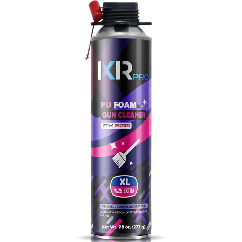 ixirpro Foam Gun Cleaner (9.8 oz. / 280 g) Spray Gun Cleaner, Cured Foam Remover, Dissolver, Expanding Polyurethane PU Sealant Remover - Image 1